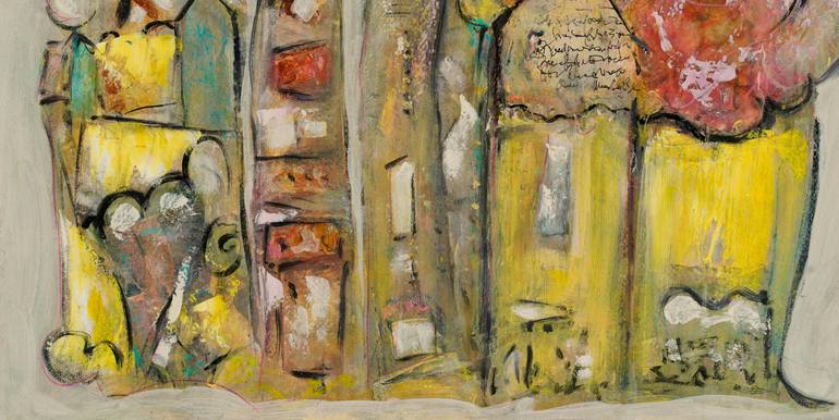 Original Abstract Expressionism Abstract Mixed Media by Mary Ness