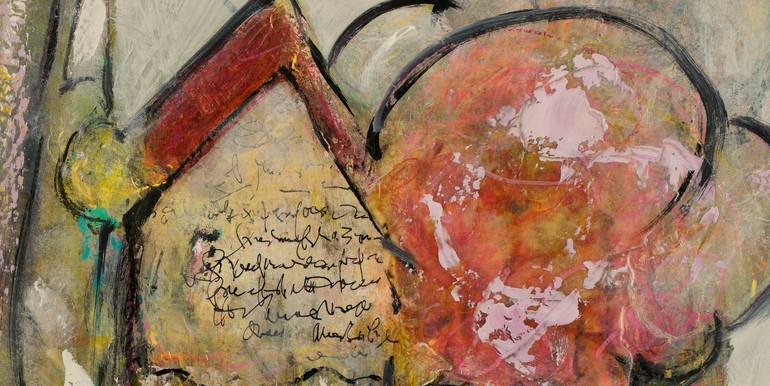 Original Abstract Expressionism Abstract Mixed Media by Mary Ness