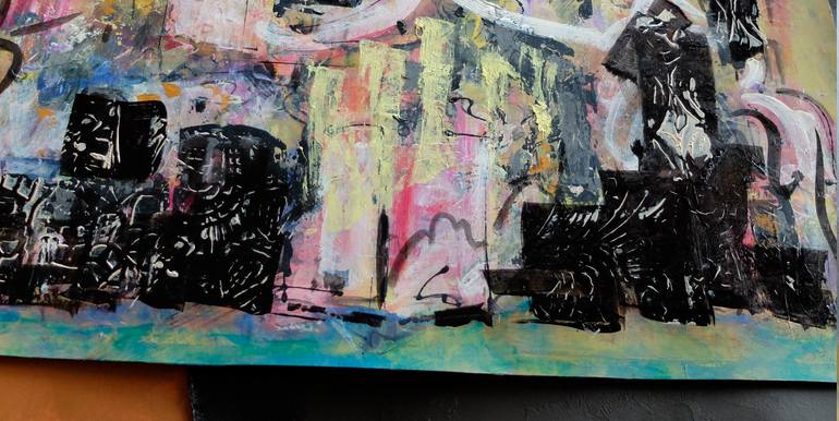 Original Abstract Expressionism Abstract Painting by Mary Ness