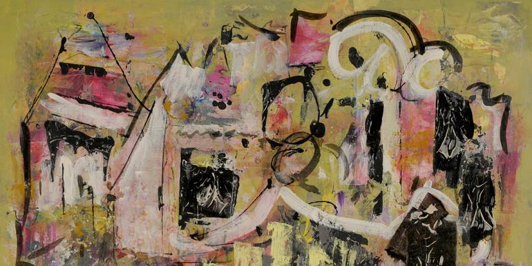 Original Abstract Expressionism Abstract Painting by Mary Ness