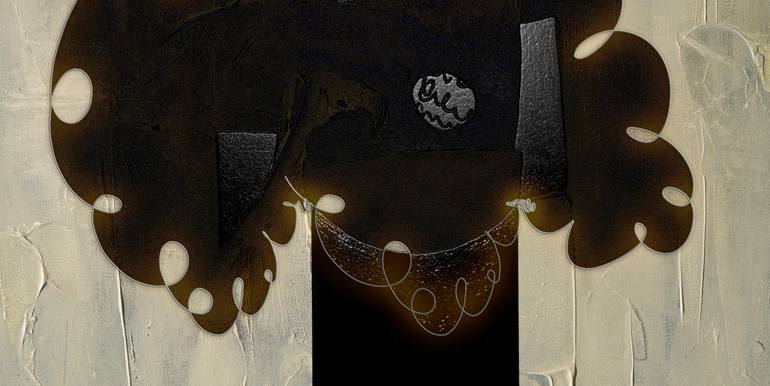 Original Abstract Expressionism Abstract Mixed Media by Mary Ness