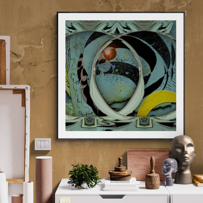 Original Contemporary Abstract Digital by Mary Ness