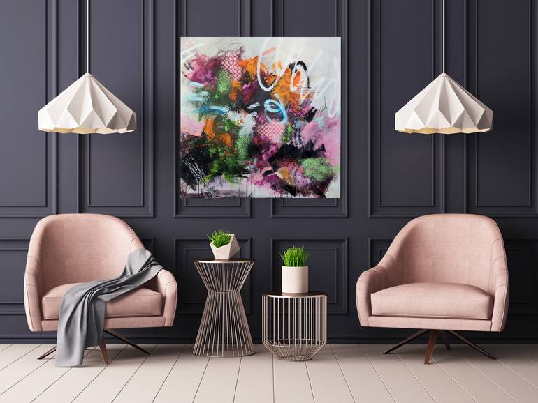 Original Abstract Expressionism Abstract Painting by Marija Constantinou