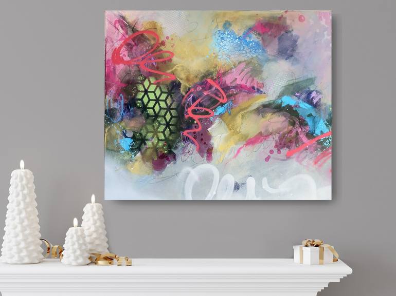 Original Abstract Expressionism Abstract Painting by Marija Constantinou