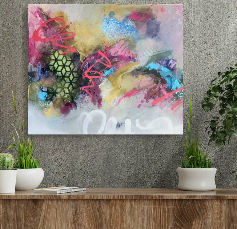 Original Abstract Expressionism Abstract Painting by Marija Constantinou