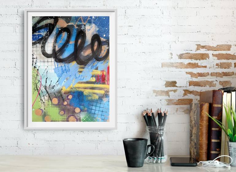Original Abstract Expressionism Abstract Painting by Marija Constantinou
