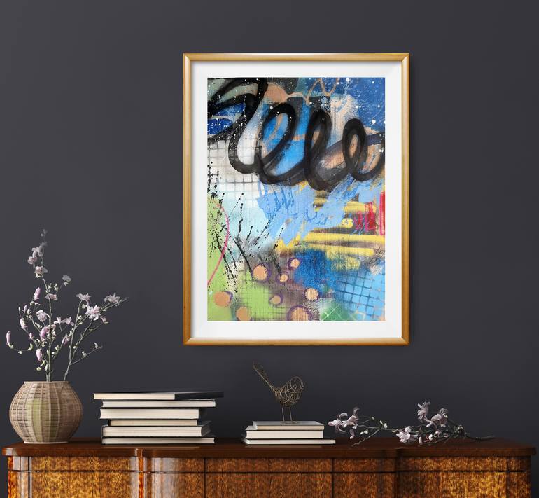 Original Abstract Expressionism Abstract Painting by Marija Constantinou