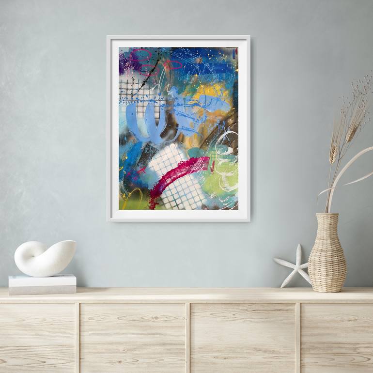 Original Abstract Expressionism Abstract Painting by Marija Constantinou