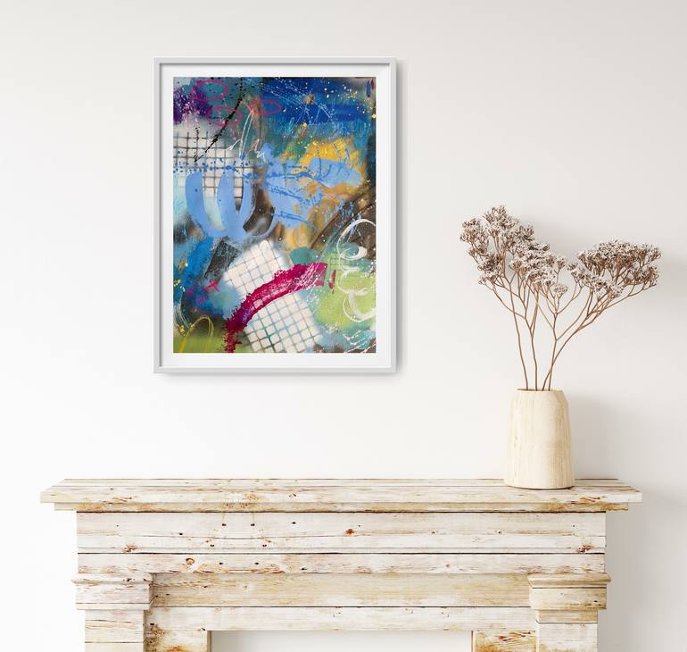 Original Abstract Expressionism Abstract Painting by Marija Constantinou