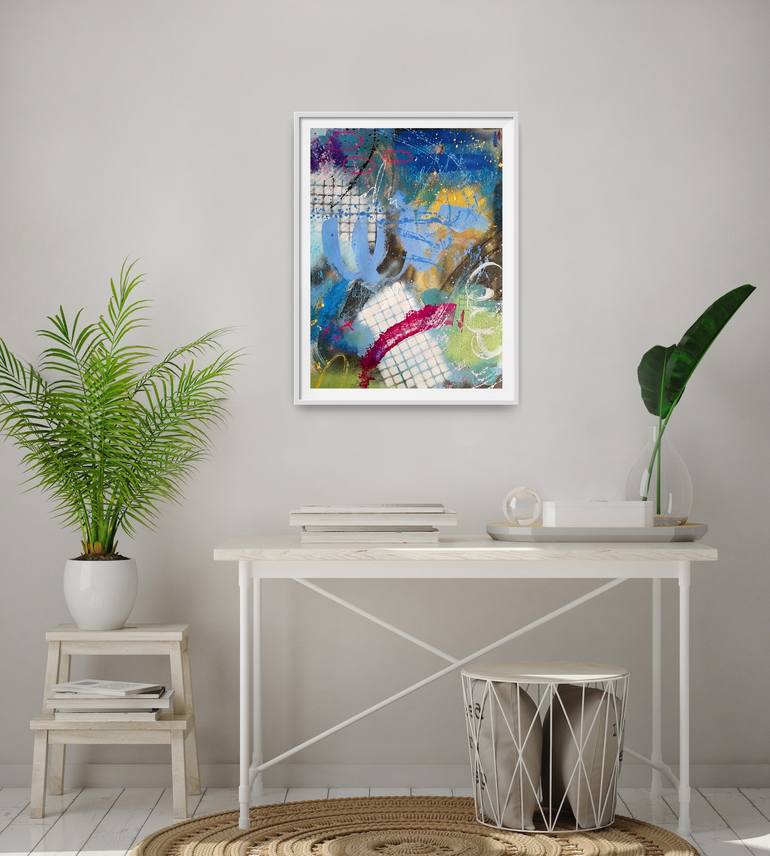 Original Abstract Expressionism Abstract Painting by Marija Constantinou