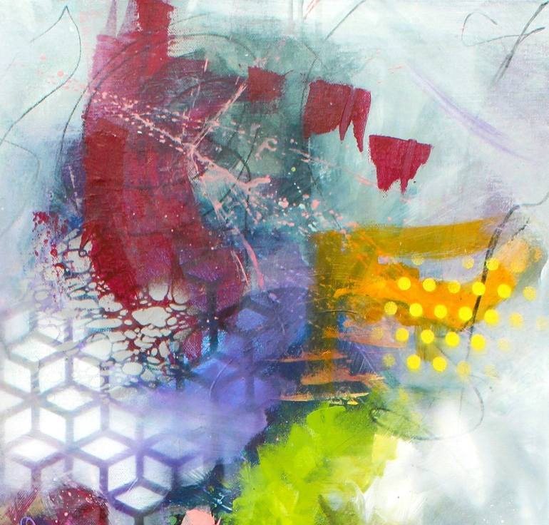 Original Abstract Expressionism Abstract Painting by Marija Constantinou