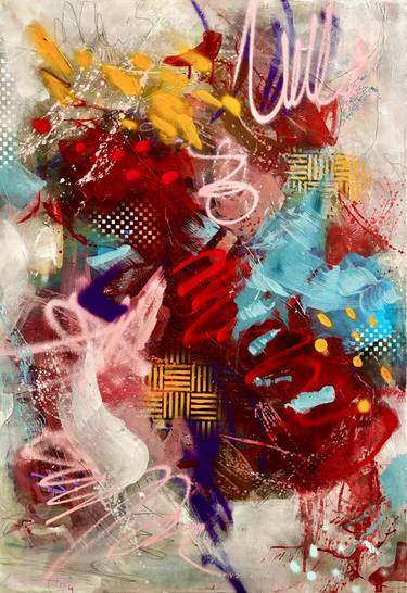 Original Abstract Expressionism Abstract Paintings by Marija Constantinou