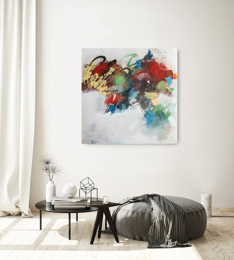 Original Abstract Expressionism Abstract Painting by Marija Constantinou