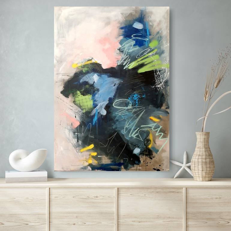 Original Abstract Expressionism Abstract Painting by Marija Constantinou