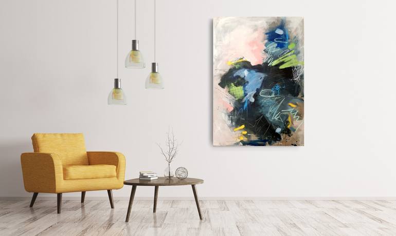Original Abstract Expressionism Abstract Painting by Marija Constantinou