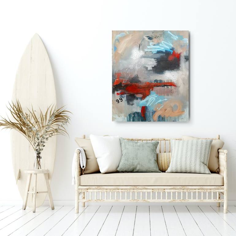 Original Abstract Expressionism Abstract Painting by Marija Constantinou