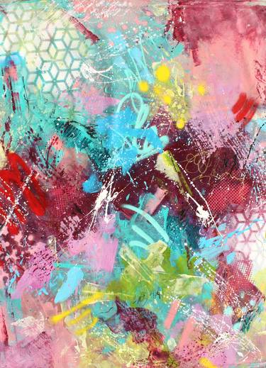 Original Fine Art Abstract Paintings by Marija Constantinou