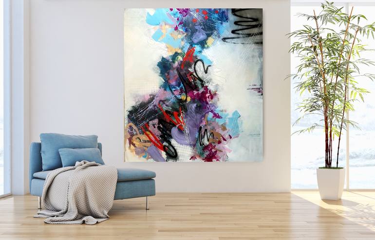 Original Abstract Expressionism Abstract Painting by Marija Constantinou