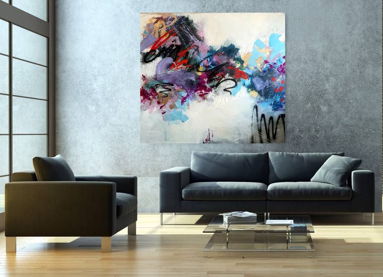 Original Abstract Expressionism Abstract Painting by Marija Constantinou