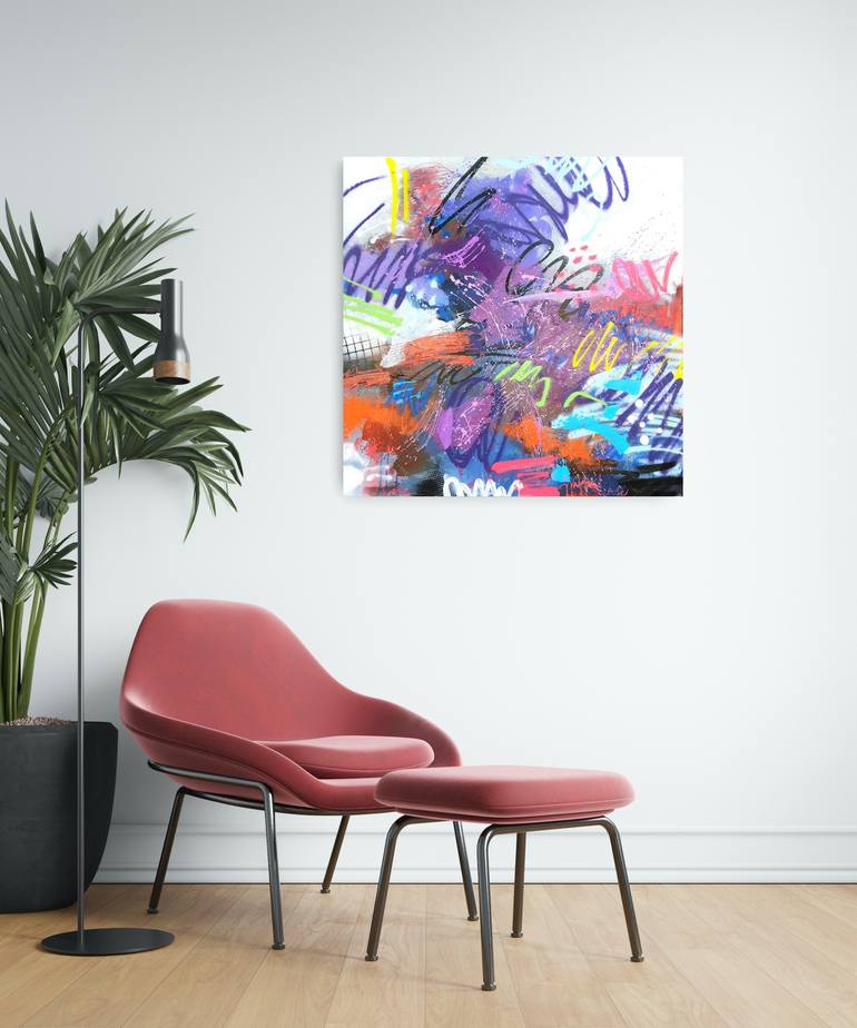 Original Abstract Expressionism Abstract Painting by Marija Constantinou