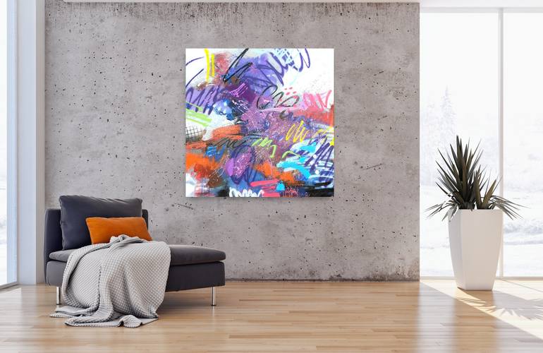 Original Abstract Expressionism Abstract Painting by Marija Constantinou