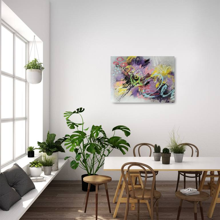 Original Abstract Expressionism Abstract Painting by Marija Constantinou