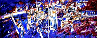 Original Abstract Painting by Hassan Zarrou