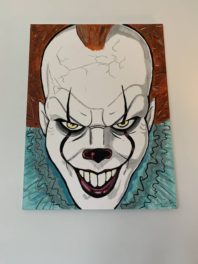 Pennywise Painting by Lee Tomlin | Saatchi Art