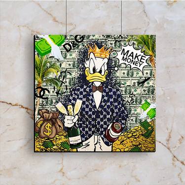 Scrooge McDuck with palm trees thumb