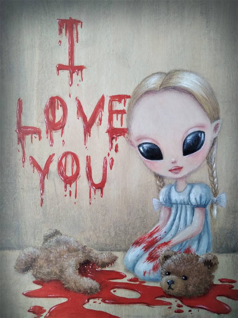 cute creepy art