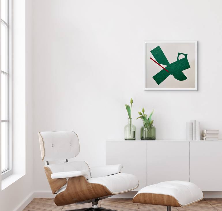 Original Abstract Expressionism Abstract Collage by Nikolajs Klimovs