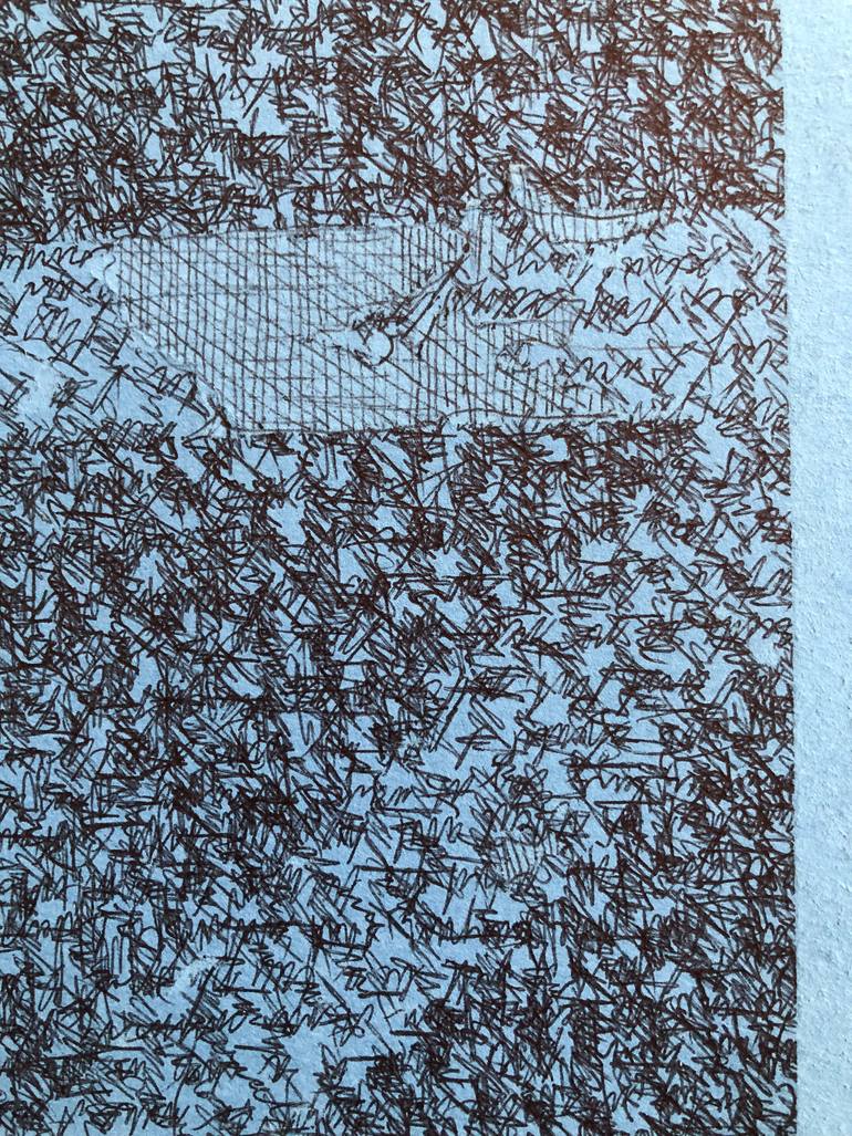 Original Minimalism Abstract Drawing by Andrew Nall