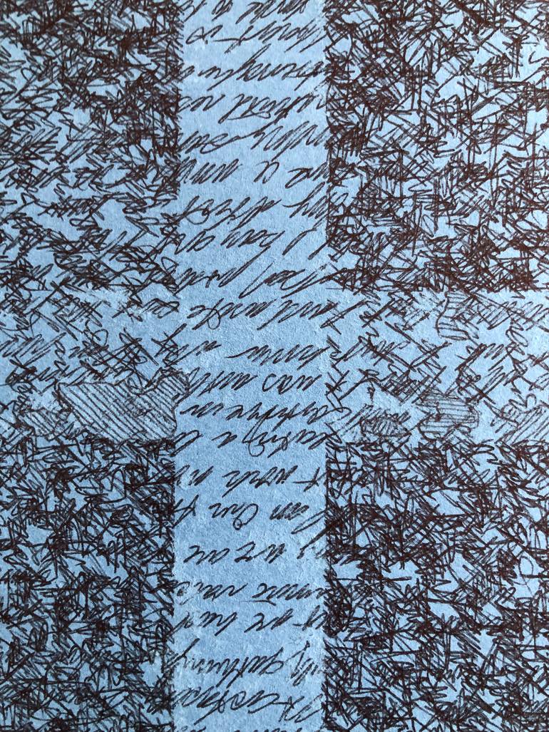 Original Minimalism Abstract Drawing by Andrew Nall