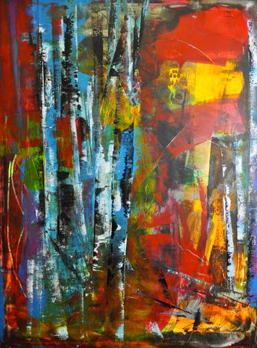 Original Abstract Expressionism Abstract Paintings by Jana Noldin
