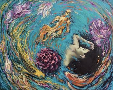 Print of Surrealism Water Paintings by Laura Villanueva