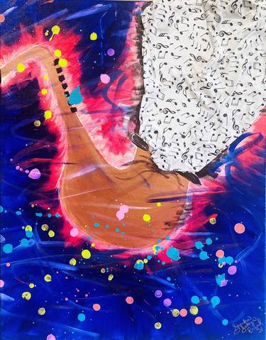 Original Expressionism Music Paintings by Shondra Harris