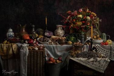 Stilllife with vegetables and granberries - Limited Edition of 8 thumb