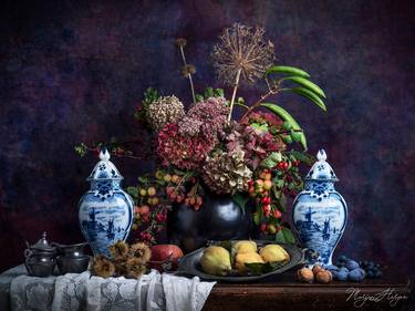Stilllife with Delft blue and quinces - Limited Edition of 8 thumb