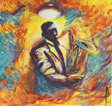 Print of Expressionism Music Paintings by Stephanie De Paula