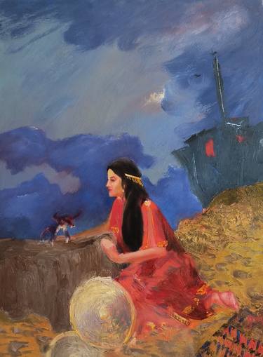 Original Contemporary Classical Mythology Painting by Irena Jablonski