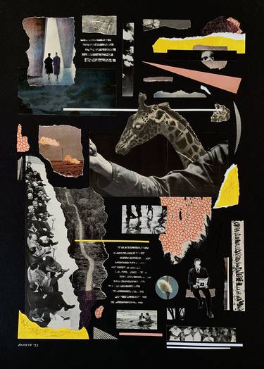 Original Conceptual World Culture Collage by Annete Sagal