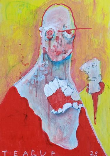 Original Expressionism Portrait Paintings by Teague Smith