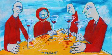 Original Abstract People Paintings by Teague Smith