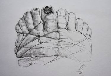 Original Body Drawing by Laura Del Mar