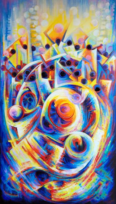 Original Abstract Paintings by Renold Laurent