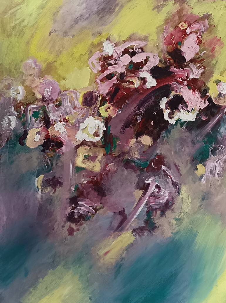 Original Abstract Expressionism Abstract Painting by Nemanja VučKović