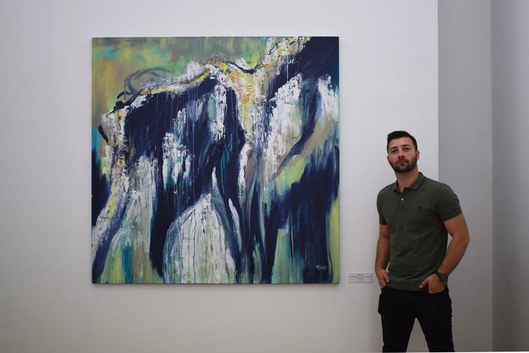 Original Abstract Expressionism Abstract Painting by Nemanja VučKović