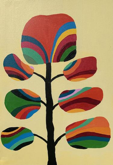 Print of Abstract Tree Paintings by Chandhini Chandersekar