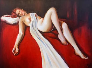 Print of Erotic Paintings by Milena Hristova