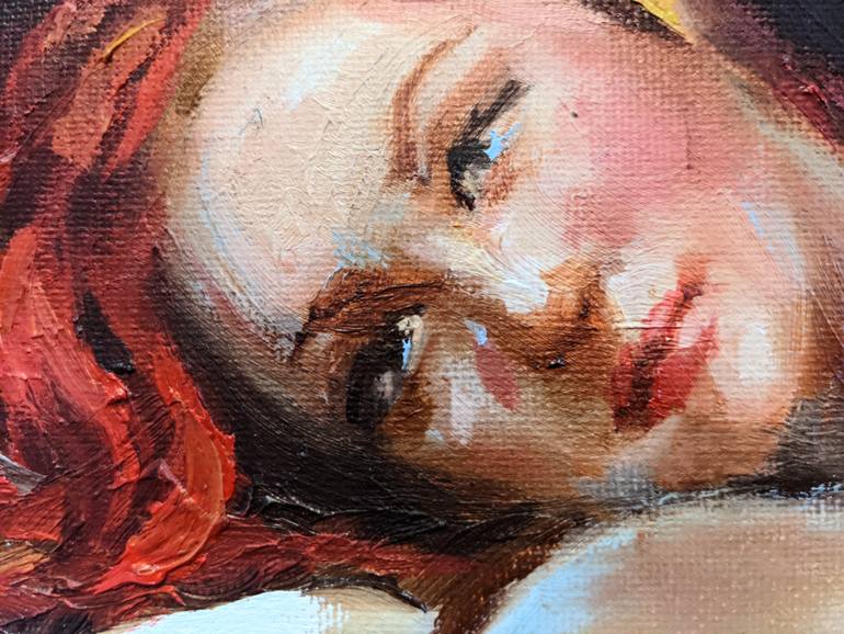 Original Figurative Erotic Painting by Milena Hristova